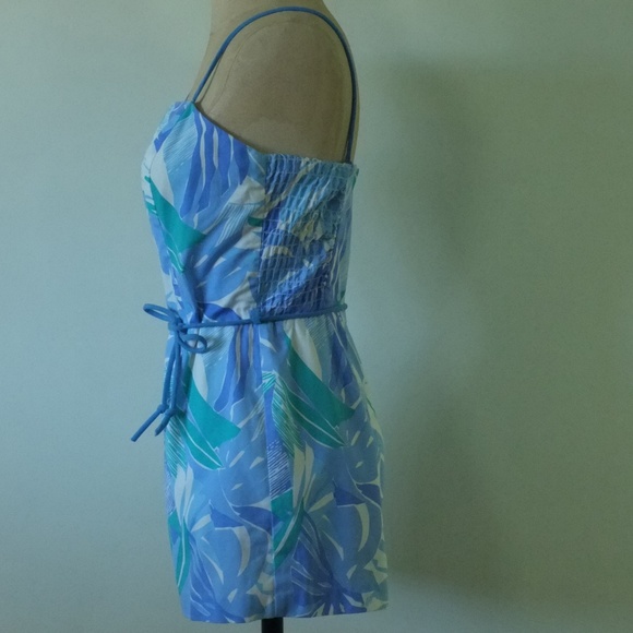 vintage floral playsuit | 1970s Sea Waves romper - Picture 4 of 16